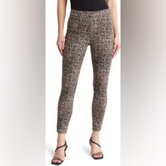 SPANX Jean-ish slimming snakeskin print neutral leggings size small - Picture 3 of 7